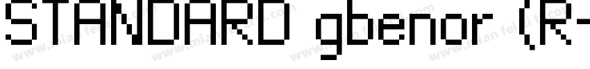 STANDARD gbenor (R字体转换